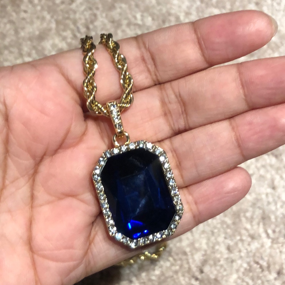 Necklace with gold chain